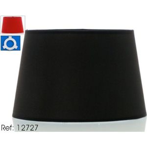Asekible lampenkap, ovaal, E27/E14, 30 cm, bordeaux/zwart (verkrijgbaar in verschillende maten en kleuren)