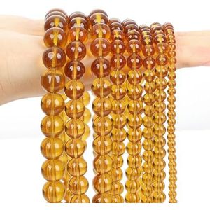 Natuursteen kralen veelkleurig aquamarijn tijgeroog roze agaat glas losse spacer kralen voor sieraden maken DIY armband ketting-bruin glas-12 mm- ongeveer 30 stuks