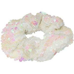Justfox – haarelastiekjes vlechthouder Scrunchie wit, roze.