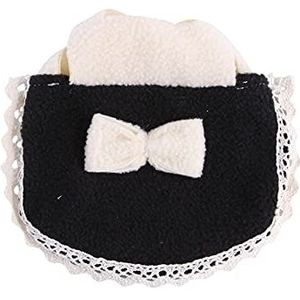Kleine dierlijke doek strik vest hamster kleding comfortabele en schattige ademende huisdier harnas benodigdheden (kleur: zwart, maat: S)
