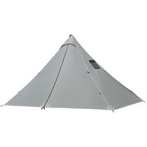 Ultralichte campingtent voor 3-4 personen, piramidetent, grote paal minder tent, geschikt voor kamperen, wandelen, backpacken, familie