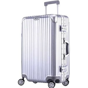 Koffer Modern Koffers Met Wielen Grote Capaciteit Harde Rand Bagagebeveiliging Combinatieslot Handbagage (Color : A, Size : 20in)
