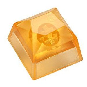 YMDK 1/stks Hars Juweel Keycap Nieuwigheid Shine Door Keycaps voor Cherry MX Mechanische Gaming Toetsenbord (Goud)