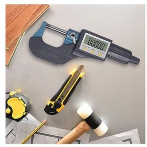Micrometer, LCD-scherm Digitale micrometerhouder 0-25 mm 0,01 mm Elektronische buitenmicrometer met schaallijn Hoge nauwkeurige schuifmaat(0-25mm)
