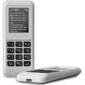 IODD MINI Pro Externe SSD/USB-C/bootbare virtuele ODD&HDD / AES256 encryptie tot 76 cijfers/schrijfbeveiliging MINI (USB-C-type/model van de volgende generatie) (2 TB)