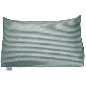 XDREAM Bedzitkussen, wigkussen voor bed en bank, van corduroy, vormstabiel rugkussen en lendenkussen met zijvak, wasbare overtrek, Oeko-Tex gecertificeerd, 70 x 40 x 20 cm