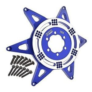 Aluminium 7075 Rear Wheel Pattern Buckle For LOSI 1:4 Promoto-MX Motorcycle Dirt Bike RTR FXR LOS06000 LOS06002 Upgrades - Blue