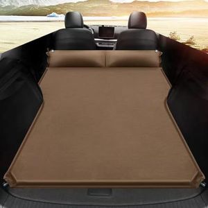 Auto opblaasbaar bed,voor Tesla Model 3 2018 2019,dat is zacht,duurzaam auto opblaasbaar luchtbed camping luchtbedden,C-Brown