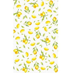 1 tafelkleed citroen met bladeren Zuidvrucht 138 x 220 cm