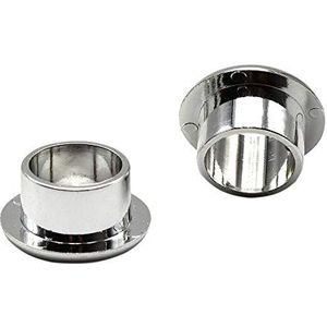 Kabelgoten - 18mm Plastic Bureau Gat Cover Grommets - Zilver - 2 Pack