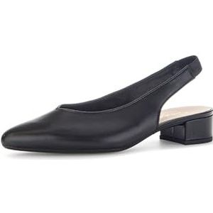 Gabor Dames slingpumps, damesschoenen met hak, zwart 27, 38.5 EU