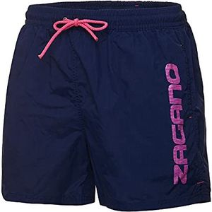 Zagano Zwembroek voor heren, boxershorts, strandshorts, zwembroek voor heren, zwembroek, zwemshorts voor mannen, korte broek, trainingsbroek, made in EU, Donkerblauw, 3XL