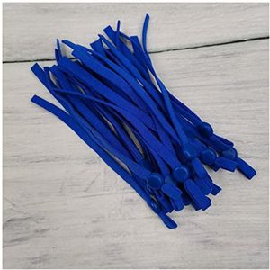 Elastische Touw 100 stuks masker elastische touw verstelbare elastische gesp-band koord stretch-reeks for Diy Mond masker accessoire naaien stretch touw Elastische Touw Met Haken (Color : Royal Blue