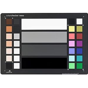 Calibrite ColorChecker Video: kleurenkaart voor kleurkalibratie en correctie bij videobewerking, CCVWB, veelkleurige kleurenvelden