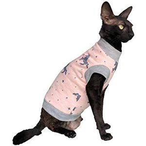 Kotomoda Sphynx Cat's coltrui Eenhoorn in ROZE Naakte Kattenkleding Haarloze Kattenkleding (XL)