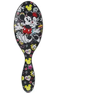 Wet Brush Disney Original Detangler Haarborstel - Mickey Kisses Minnie - kam voor dames, heren en kinderen, nat of droog, verwijdert knopen en klitten - natuurlijk, steil, dik en krullend haar