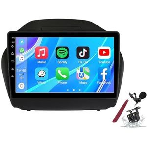 Android 14 Autoradio Stereo voor H-yundai IX35(2011-2017) 9""Touchscreen Multimedia Speler met Draadloze Carplay GPS Navigatie FM RDS Bluetooth 5G-WiFi SWC DSP,M120s