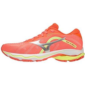 Mizuno Wave Ultima 13 (W) Hardloopschoenen voor dames, neonflame/zilver/neolime, maat 40,5