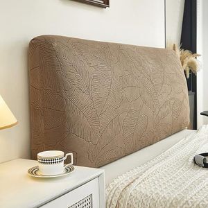 XCLOOZGL Stretch Soft Bed Hoofdeinde Covers Solid Jacquard Elegant Bed Hoofdeinde Hoes Voor Full Queen King Size Bed Head Cover Stofdicht Wasbaar Hoofdeinde Beschermhoes,Khaki,180cm