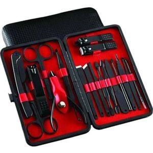 18 STKS Manicure Set Pedicure Gereedschap en Nail Clippers Professionele Rvs