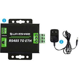 Waveshare RS485 Ethernet-converter - Ondersteunt aangepaste Heartbeat/Registratiepakketten, webpagina, RFC2217-achtig protocol - modi: TCP-server, TCP-client, UDP server, UDP Client, HTTPD