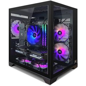 INFOMAX | Gamer-pc, gaming-desktopcomputer - AMD Ryzen 5 4500 processor • NVIDIA RTX 4060 8 GB • 16 GB RAM • 500 GB SSD • ARGB Aquarius behuizing • FREEDOS