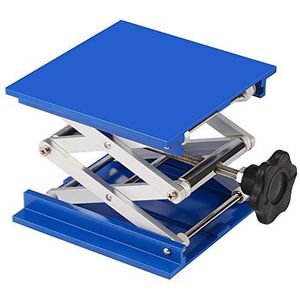 Stonylab 8 x 8 inch Lab Jack, 200 x 200 mm Geanodiseerd Aluminium Bovendek Laboratorium Ondersteuning Platform Lab Lift Stand Tafel Jack met 15 KG Steungewicht 67 tot 315 mm Verticaal Hefbereik