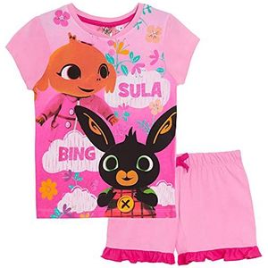 Bing Bunny Meisjes Korte Pyjama Kids Sula Shortie Pjs Lounge Set Nachtkleding Maat