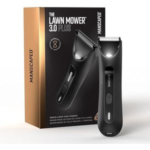 MANSCAPED® The Lawn Mower® 3.0 Plus lies- en lichaamshaartrimmer - bijgewerkte SkinSafe® trimmermes, waterdichte nat/droge trimmer, oplaadbaar met USB-C, draadloos balscheerapparaat voor heren