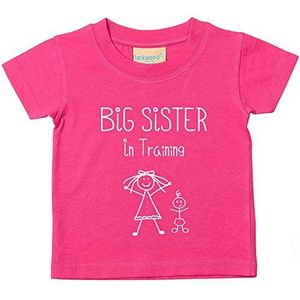 60 Second Makeover Limited Big Sister in Training Roze T-shirt Baby Peuter Kinderen Verkrijgbaar in Maten 0-6 Maanden tot 14-15 Jaar Nieuwe Baby Zuster Gift, roze, 2-3 jaar