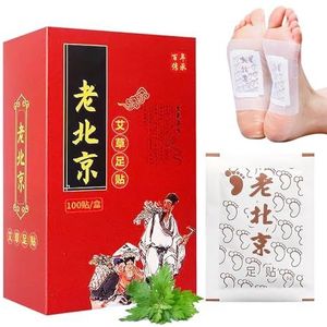 Detox ontgiftingspleisters, 100 stuks, natuurlijke ingrediënten, detox-pleisters, ontgiftende voetpleisters voor een diep reinigingseffect en een betere slaap