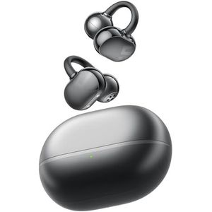 SoundPEATS Pop Clip Open Hoofdtelefoon, Bluetooth 5.4 Clip Hoofdtelefoon, Lichtgewicht en Comfortabel, AI pratende ruisonderdrukking, Dubbele Connectiviteit, Immersieve Audio Draadloze Hoofdtelefoon