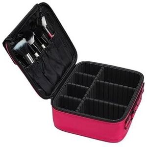 packing cubes Bolsa De Cosméticos Profesional Para Mujer, Estuche De Maquillaje De Viaje De Gran Capacidad, Oxford, Impermeable, De Alta Calidad, Novedad De 2023 cubes travel (Color : Pink mini 2 lay