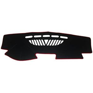 Auto Dash Mat Tapijt Links Roer Voor VW Voor Passat B6 B7 Voor CC 2006-2017 Auto Dashboard Cover Accessoires Auto Dashboard Cover (Color : Rood)