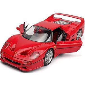 Schaal afgewerkte modelauto 1:18 Legering Voor Ferrari F50 Rode Super Sportwagen Model Diecast Voertuig Simulatie Collectie Gift Ornamenten Miniatuurreplica-auto