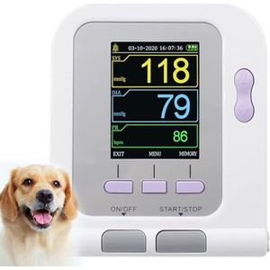 Veterinaire bloeddrukmeter for dierengebruik, veterniaire bloeddrukmeter met lcd-scherm, automatische bloeddrukmeter for dierlijk gebruik met manchet