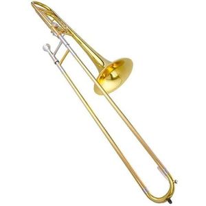 Professionele Trombone Yellow Brass Goudlak Bb-toon Tenortrombone Met Professionele Canvas Tas