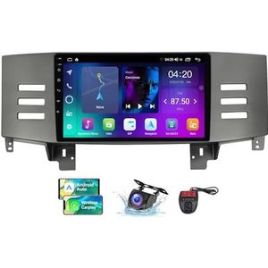 9 Inch Touchscreen Dubbel DIN Autoradio Compatibel met Toyota Mark X X120 1 2004-2009 met Stuurbediening FM RDS DAB+ Autoradio WiFi 4G Draadloze Carplay Android Auto Bluetooth DSP(NF-2)