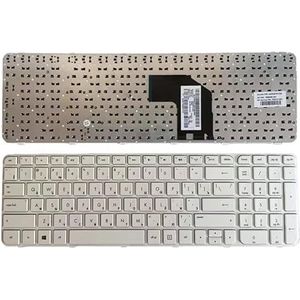 Russisch toetsenbord voor HP Pavilion g6-2000 G6Z-2000 2328tx 2233 2301ax wit/zwart frame(RU white)