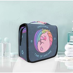 Baby Dream Eenhoorn Opknoping Opvouwbare Toilettas Make-up Reizen Organizer Tassen Case voor Vrouwen Meisjes Badkamer