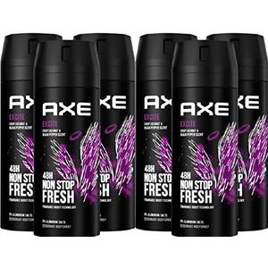 Axe - Bodyspray Excite - 150 ml - 6x - Zonder Aluminiumzouten