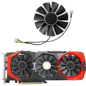 Voor ASUS voor GeForce GTX960 4GB voor STORM grafische kaart vervangende ventilator FD7010H12S(Right fan)