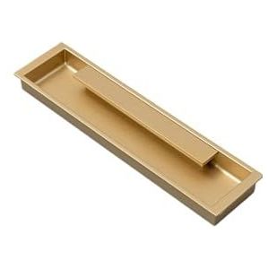 Eenvoudige onzichtbare deurklink sleufhandvat lade schuifdeur verborgen ingebouwde deurklink (maat: 4082 grote placer goud)
