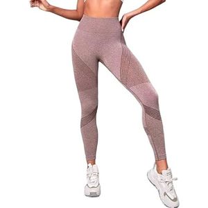 Naadloze Leggings Hoge Taille Sexy Yoga Broek Scrunch Butt Fitness Kleding Hip Lift Curve Workout Leggings Sportkleding Sportkleding, Bordeaux, XL