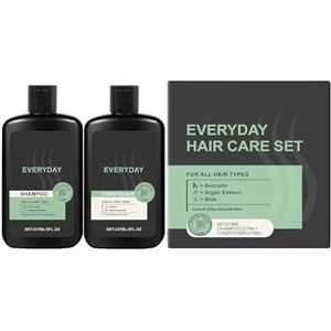 Dagelijkse Haarverzorgingsset For Mannen - Zachte Reiniging, Hydratatie En Gladmakende Verzorging For Glanzend Haar, For Dagelijks Gebruik(3PCS)