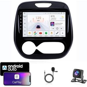 Android 13 Dubbel Din Auto Stereo Touchscreen Auto Stereo Voor Kaptur Captur 2016-2019 Met Bluetooth GPS Navigatie WiFi FM Radio USB/SWC/Plug en Play Ondersteuning Carplay&Android Auto(4 Core Wifi 1G+
