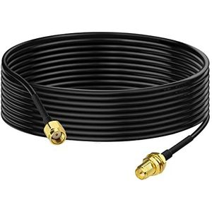 Bingfu - RP-SMA - Verlengkabel - 3 m - Hoogwaardige RG174 Coaxkabel