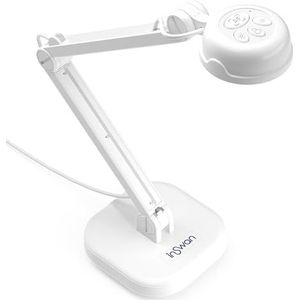 INSWAN INS-1 Viewer/8 MP USB-documentcamera - autofocus, LED-verlichting, microfoon, webconferenties, afstandscursussen, voor Windows, Mac, Chromebook