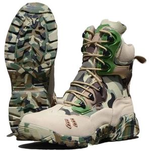 Camo1 Mannen Hoge Tactische Laarzen Combat Desert Outdoor Wandelen Werklaarzen Mode Casual Schoenen, En8, 40.5 EU
