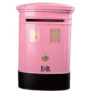 Postdozen Brievenbus Brievenbussen Wandbrievenbussen Retro Brievenbussen Gemeenschapsbrievenbus Villa Brievenbus Voor Buiten Pakketkast(Pink)